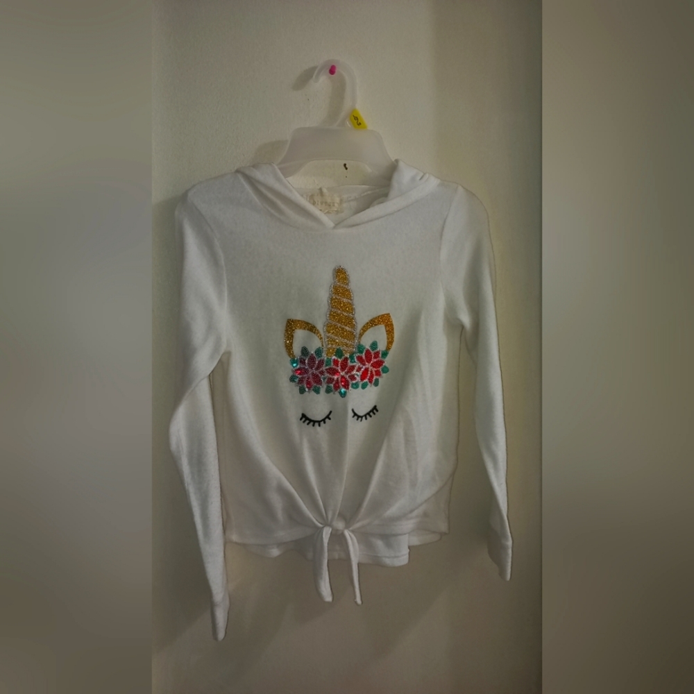 Unicorn White Long Sleeve Christmas Sweater
